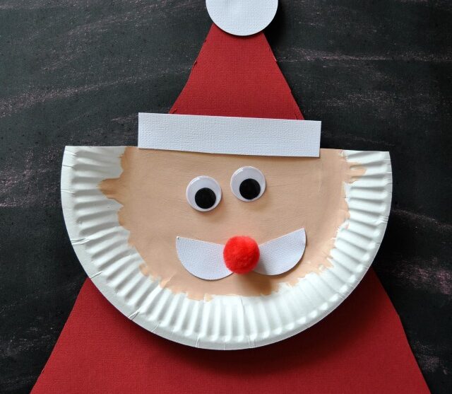 Paper Plate Santa Claus